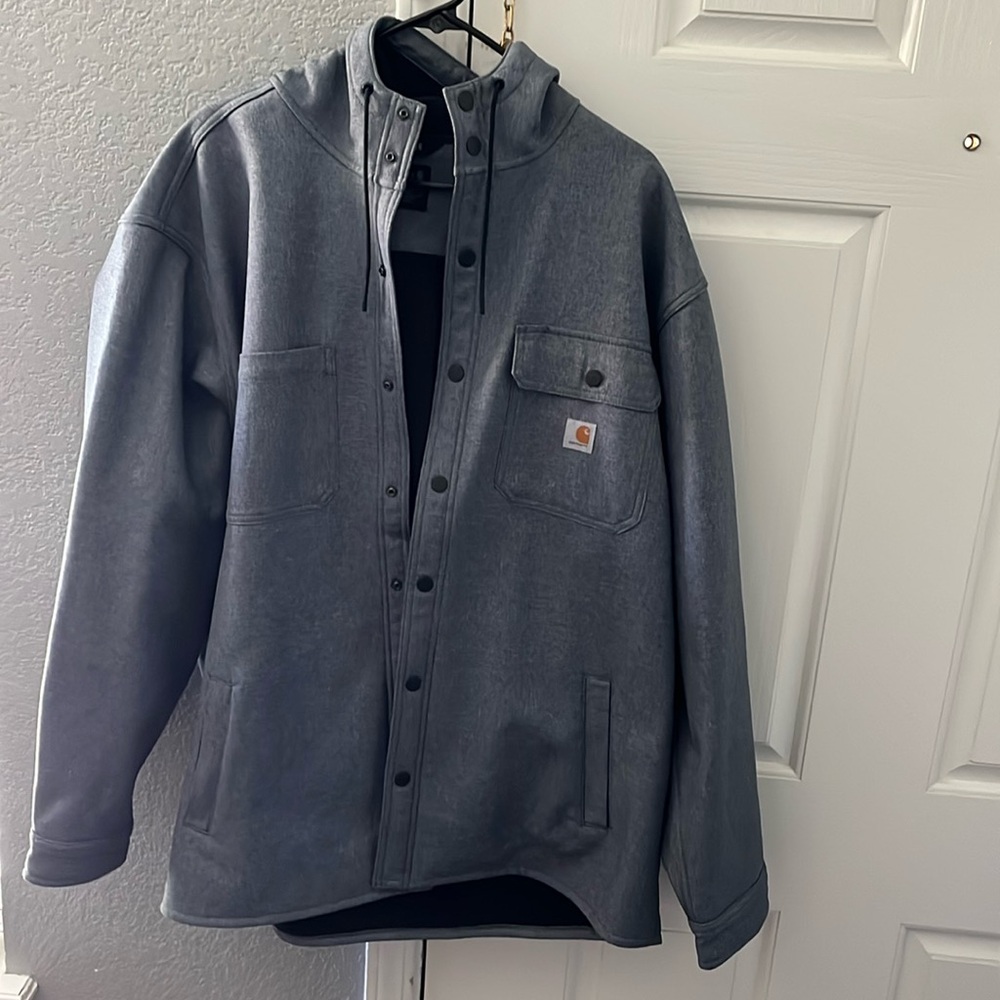 Carhartt Men's Large Rain Defender Relaxed Fit Heavyweight Hooded